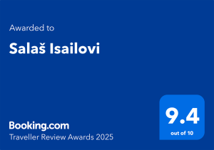 Booking.com Traveller Review Award 2025 — Salaš Isailovi, ocena 9.4 od 10